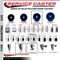 Service Caster 4'' SS Solid Poly Swivel 1-3/8'' Expanding Stem Caster with Brake SCC-SSEX20S414-SPUS-TLB-138 - alternate 2